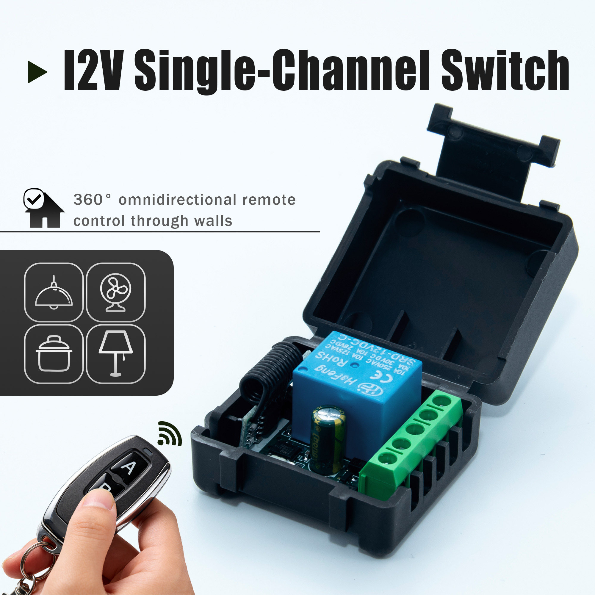 433Mhz Receiver Module - DC 12V 433MHz Wireless Remote Control