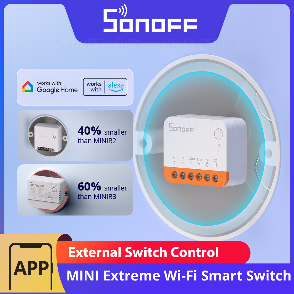 SONOFF MINIR4 Extreme Wi-Fi Sm - Sonoff Basic Switch recension och pris