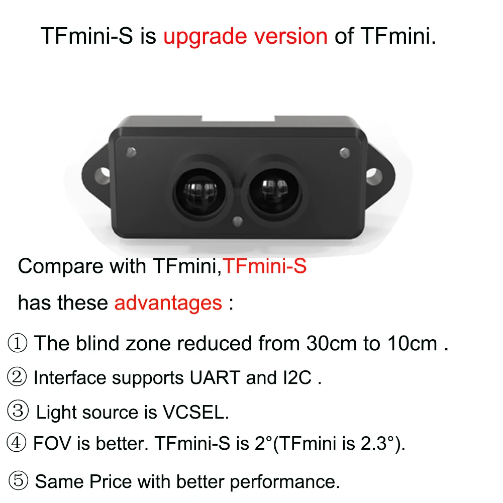 Benewake TFmini-S/TFmini Plus  - Home Automation Arduino recension och pris