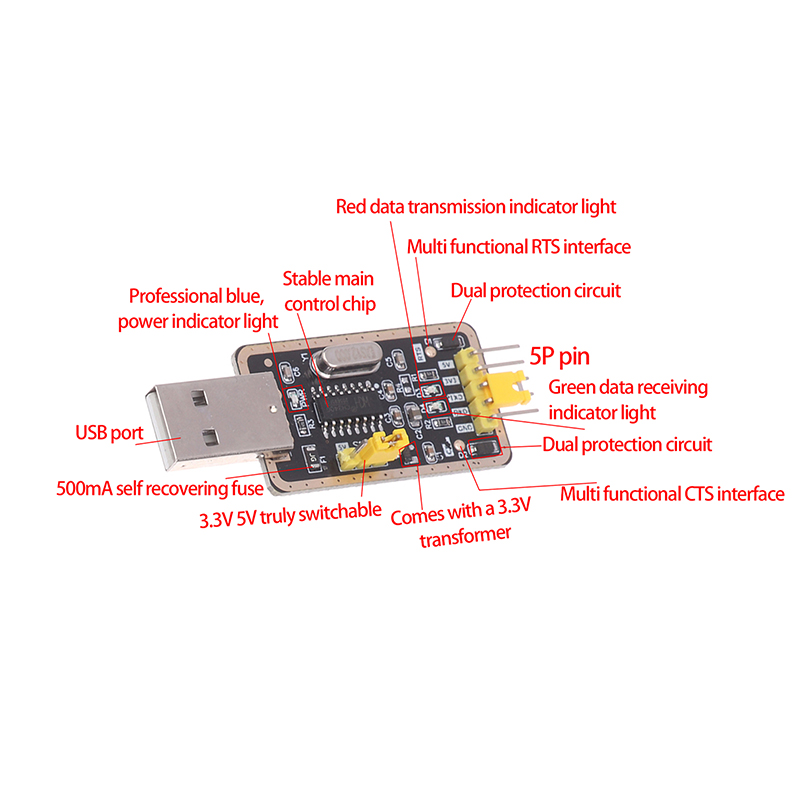 **CH340G Serial Port Modules U - Home Automation Arduino recension och pris