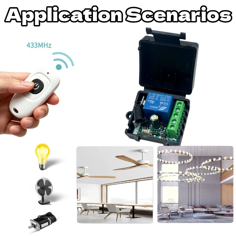 433MHz DC 12V 1CH Relay Module - 433Mhz Receiver Module recension och pris