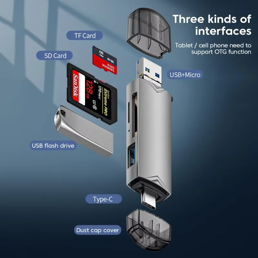 6‑in‑1 USB 3.0 OTG Card Reader - Home Assistant Sd recension och pris